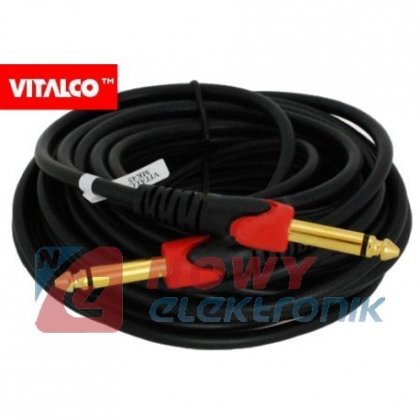 Kabel jack 6,3 mono wt.-wt.10m MK45  VITALCO