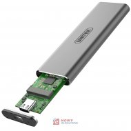 Obudowa HDD na dysk USB 3.1 Gen2 Typ C-M.2 SSD UNITEK  PCIe/NVMe
