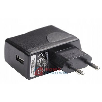 Ładowarka USB siec. 5V 1A MAX HW-050100E1W HUAWEI Zasilacz 5V 1A z gniazdem USB-A wtyczkowy
