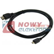 Kabel HDMI - micro HDMI 1,5m Vitalco HDK78  mikro przewód