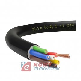Przewód YLYs 6x0,6+1mm 12V/24V samochodowy kabel do przyczepy lawety