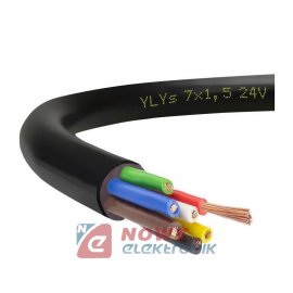 Przewód YLYs 7x1,5mm 12V/24V samochodowy kabel do przyczepy lawety