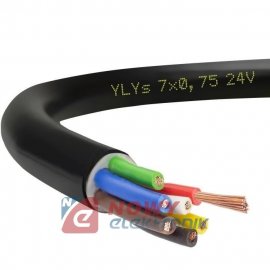 Przewód YLYs 7x0.75mm2 12V/24V samochodowy kabel do przyczepy lawety