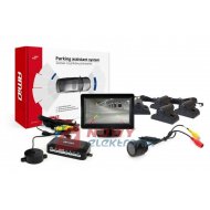Czujnik Cofania kamera monitor  4,3" zestaw 4xczuj. parkowania HD-301-I