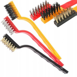 Szczotka druciana zestaw 3szt szczotek technicznych-Narzędzia Warsztatowe i Wyposażenie