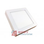 Lampa panel LED Gerry 12Wciepły (*) kwadrat biały 230VAC 3000K