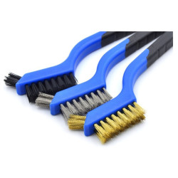 Szczotka druciana zestaw 3szt 180mm ---38908-Narzędzia Warsztatowe i Wyposażenie