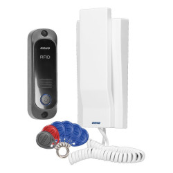 Zestaw domofonowy AVIOR RFID bi. biały-Domofony