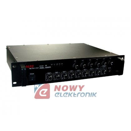 Wzmacniacz PA ZB-200 6-stref Radiowęzłowy system 100V lub 4/8/16 Ohm