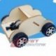 Samochód ze sklejki - Autko Drewniana zabawka edukacyjna