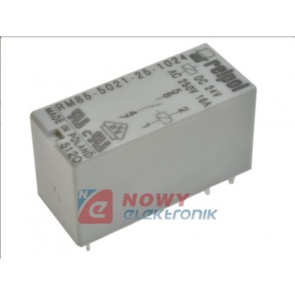 Przekaźnik RM85-5021-25-1024 24VDC 16A 1 Styk zwierny Relpol
