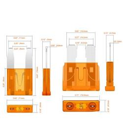 Zestaw bezpieczników 300szt MTA UNI i MINI mix samochodowych-Motoryzacja