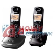 Telefon PanasonicKX-TG2512PDT(+ DUO /Tytanowy Bezprzewodowy (dual)