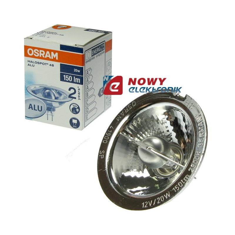  ar wka HALOSPOT 48 12V 20W 8st OSRAM 41900SP Zepter Bioptron Compact 