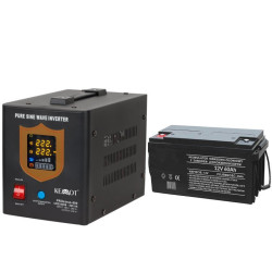 UPS SAZ PROsinus-500W + 12V 60Ah zestaw awaryjne zasilanie pieca pompy CO-Zasilacze i Transformatory