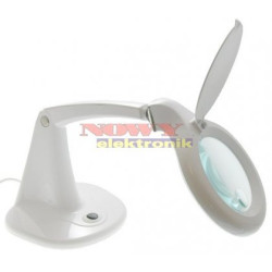 Lupa biurkowa z podśw. 8093 LED 96mm 3D+12D (lampa warsztatowa)-Oświetlenie