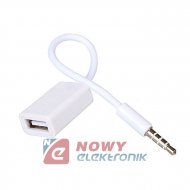 Przejście USBgn.A/wt.jack 3,5 4p Adapter kabel 10cm