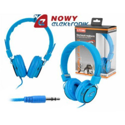 Słuchawki LTC66 nauszne niebies. jack 3,5mm-Naglosnienie i Estrada