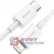 Kabel USB-C - Lightning iPhone BASEUS 1,5m PD 20W
