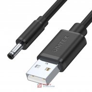 Kabel USB - wtyk DC3.5/1.35mm -- 39374 1m UNITEK Y-C495BK zasilający