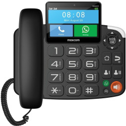 Telefon GSM MAXCOM MM42D SIM biurkowy stacjonarny na karte SIM-Telefony i Smartfony