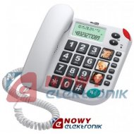 TELEFON MAXCOM KXT-480 Biały   m.in dla Seniora