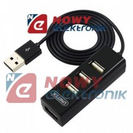 HUB USB 2.0 4-port.Y-2140 UNITEK mini różne kolory