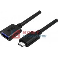 Przejście USB-C na gniazdo USB 0,15m Y-C476BK Unitek Adapter TYP-C