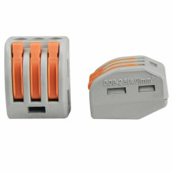 Szybkozłączka 3-tor drut/linka 10szt zestaw zacisk złączka elektryczna-Przewody i Druty w metrażu