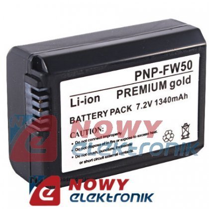 Akumulator do aparatu NP-FW50 Li-ION 7,2V 1340mAh(zam. dla SONY) NEX