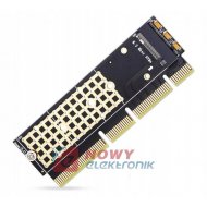Adapter M.2 NVMe NGFF key M SSD dysku do PCI-e x4 x8 x16