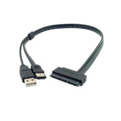 Przejście eSATA + USB i SATA adapter dysku SSD HDD 0,5m E-SATA kabel-Komputery i Tablety