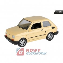 Model FIAT PRL 126p kremowy mały Fiat maluch