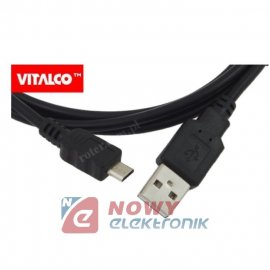Kabel USB Wt.A-mikroUSB 5m