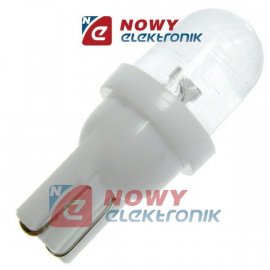 Dioda LED T10  R10 biała 12V żarówka