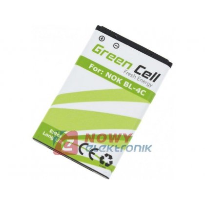 Akumulator NOKIA 6100 BL-4C BP12 Green Cell 850mAh bateria Maxcom 430 431 MM710 MM705 MM715 MM820