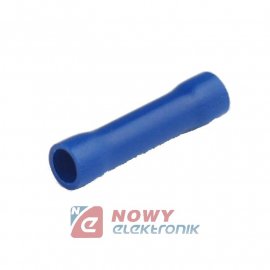 Konektor rurkowy łącznik *2 niebieski  1.5-2.5mm 27A 15mm
