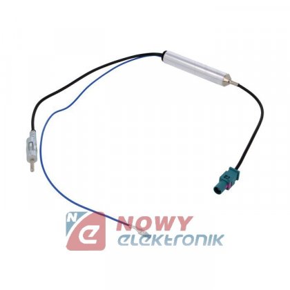 ZRS-S/GOLFV-DIN Adapter anten.VW AUDI,SEAT,SKODA Z Separatorem DIN/FAKRA