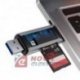 Czytnik kart pamięci USB-A/USB-C . Obsługuje SD/TF