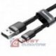 Kabel USB wt.A-USB-C 3m BASEUS TYPE-C szary NYLON 2A Quick Charge 3.0