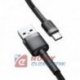 Kabel USB wt.A-USB-C 3m BASEUS TYPE-C szary NYLON 2A Quick Charge 3.0