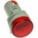 Kontrolka LED 220V czerwona 22mm z woltomierz  voltomierz