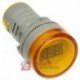 Kontrolka LED 220V żółta 22mm z woltomierz  voltomierz
