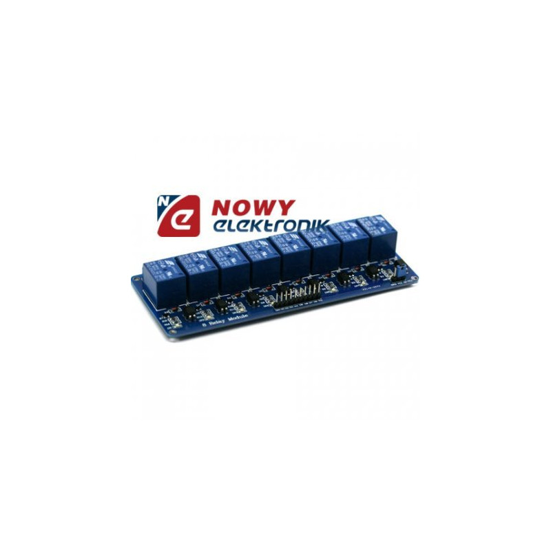 Moduł 8 przek. do ARDUINO zasil.:5V 10A/250VAC/30VDC KLON-Zestawy do