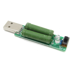 Sztuczne obciążenie do USB rezystancyjne  1A/2A tester USB-Zasilacze i Transformatory