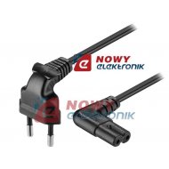 Kabel zasil. sieciowy 1,5m kąt.B SN15kab:CEE7/16wt:IECC7