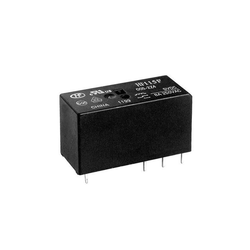 Przekaźnik HF115F/006-1Z3B  6V 1 styk przełączny 8A-Podzespoły Elektroniczne