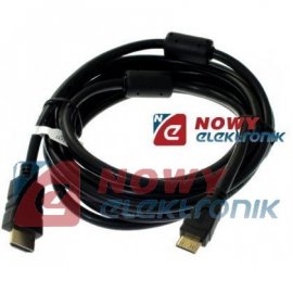 Kabel HDMI - miniHDMI 1,2m złote VITALCO HDK72