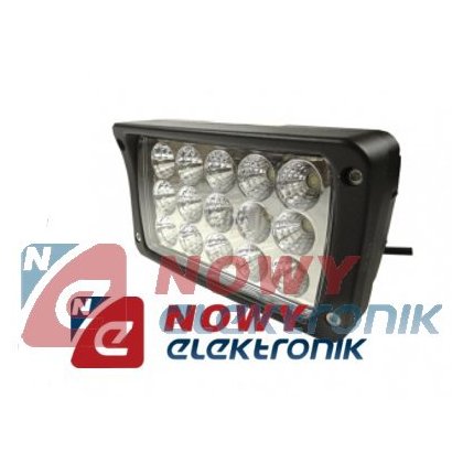 Lampa LED halogen 15x3W 9-60V IP68 reflektor led car