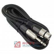 Kabel Jack 6,3st. wt.-gn.XLR 3m stereo/kolor/kabel mikrof.